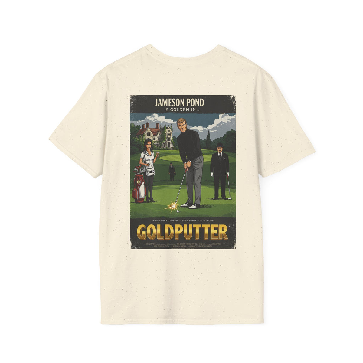 GOLDPUTTER T-Shirt - Starring JAMESON POND - Golf Noir Signature Apparel