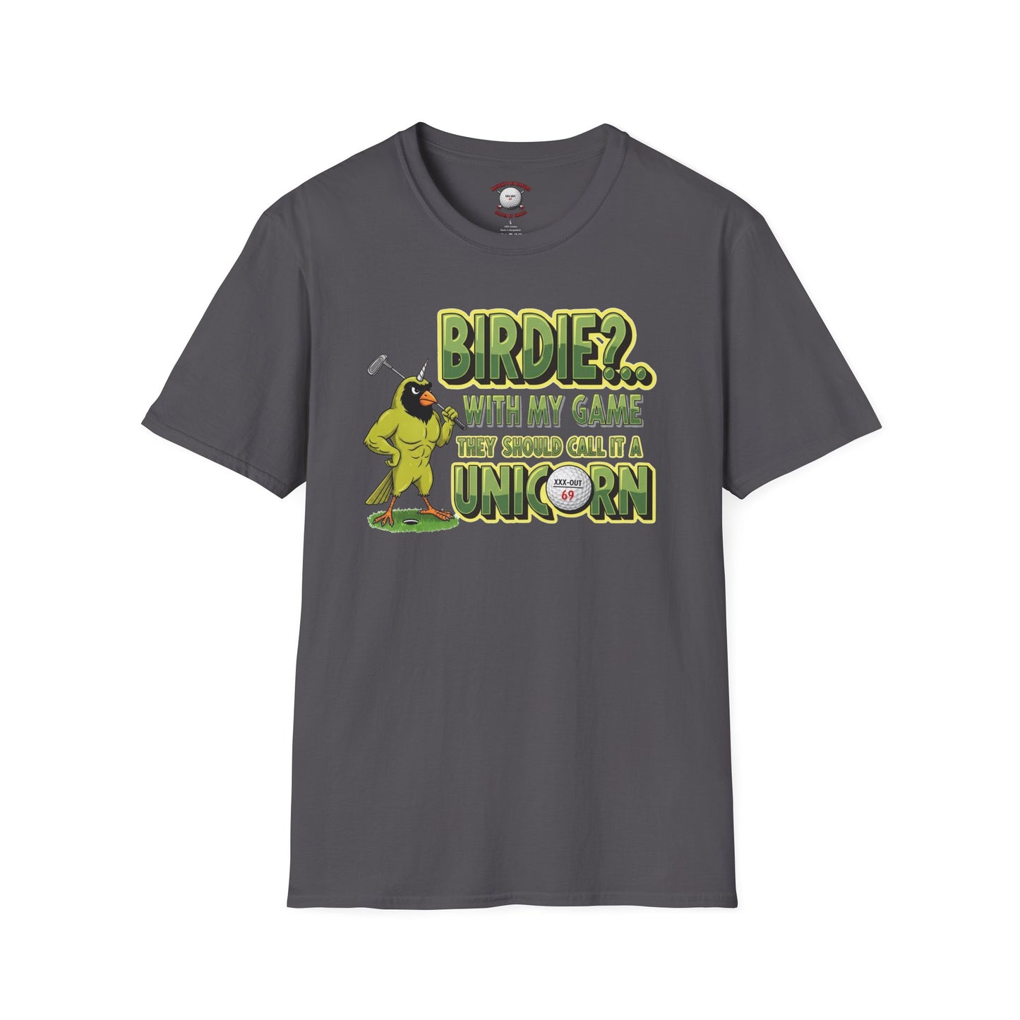 Birdie - Unicorn Golf T-Shirt - XXX-OUT Design Signature Apparel