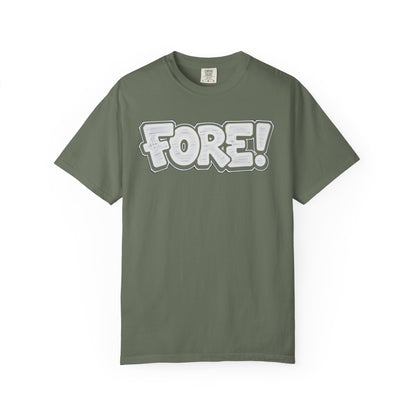 Fore! Golf Graphic T‑Shirt — Golffiti Signature Apparel