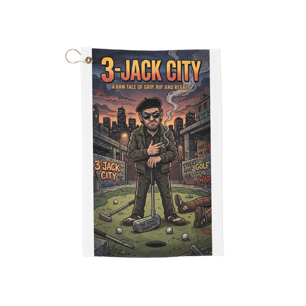 3-Jack City Golf Towel – XXX-Out Designs Trademark Towel