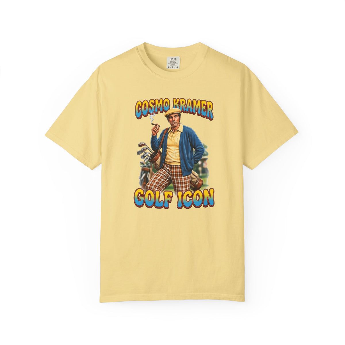Cosmo Kramer Golf Icon Tee — The Shag Bag Apparel