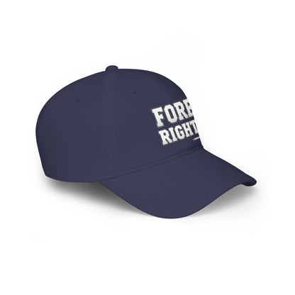 "Fore Right!" Low Profile Golf Hat - Tee Box Trash Talk Signature Headwear