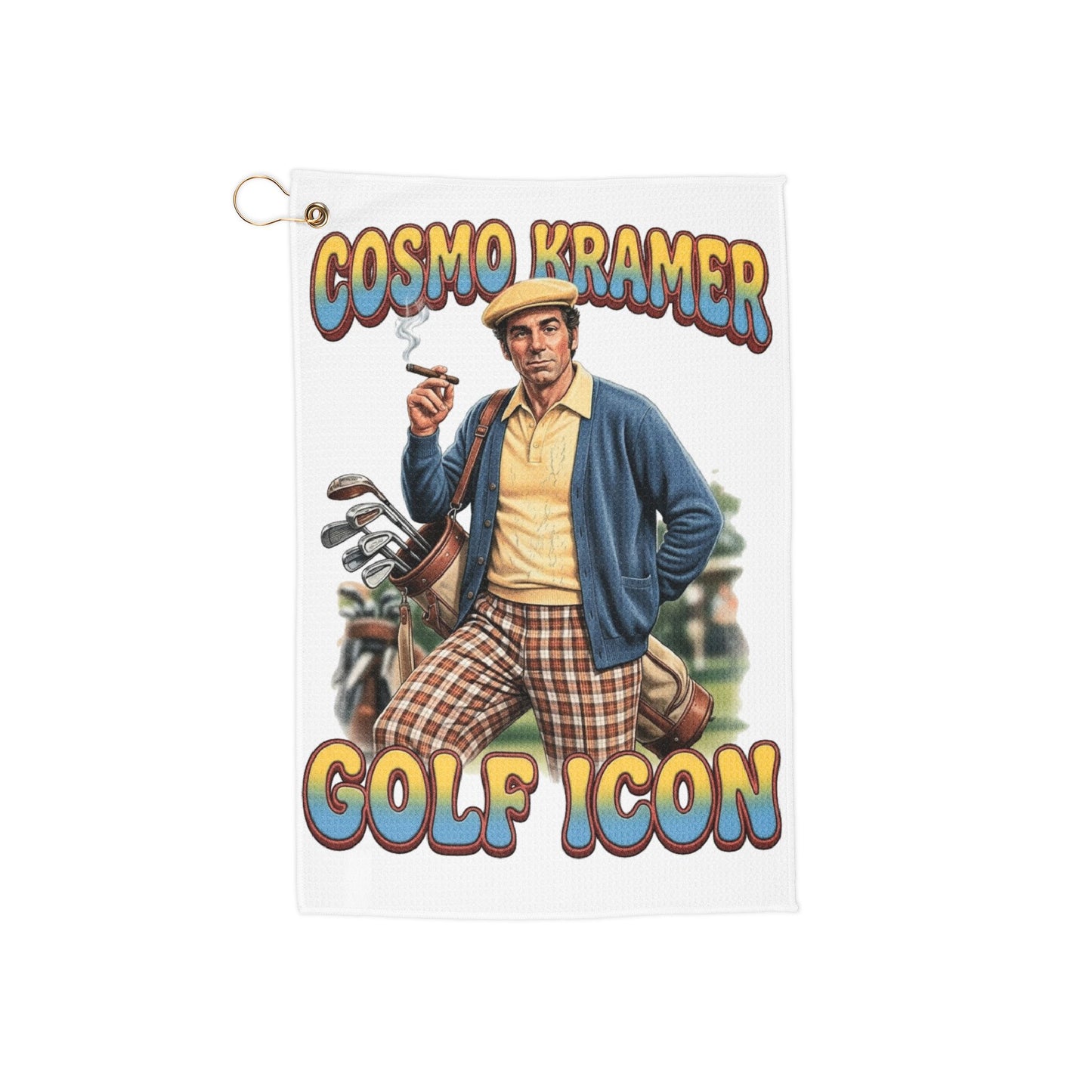 'Cosmo Kramer' Golf Icon Towel - The Shag Bag Towels