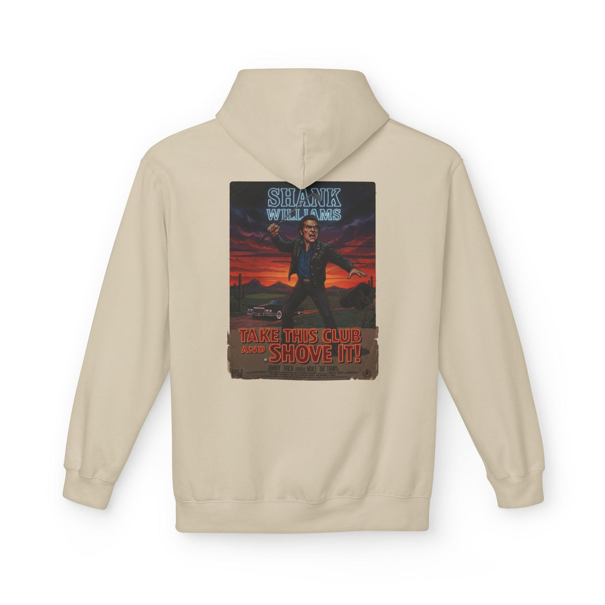 TAKE THIS CLUB AND SHOVE IT Hoodie - Starring SHANK WILLIAMS Apparel