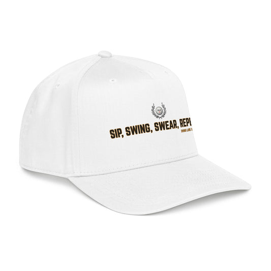 Sip, Swing, Swear, Repeat Baseball Cap - Swing Lube Society Headwear