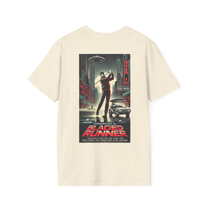 BLADED RUNNER T-Shirt - Starring HARRISON FORE- Golf Noir Signature Apparel