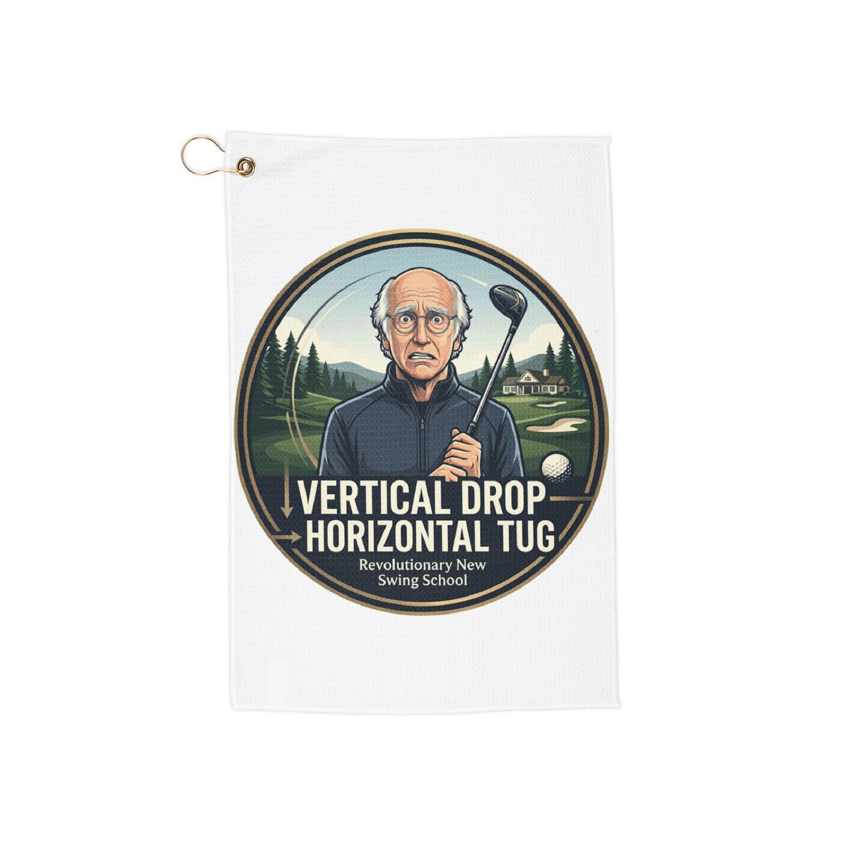 Vertical Drop Swing School Golf Towel - The Shag Bag Towels