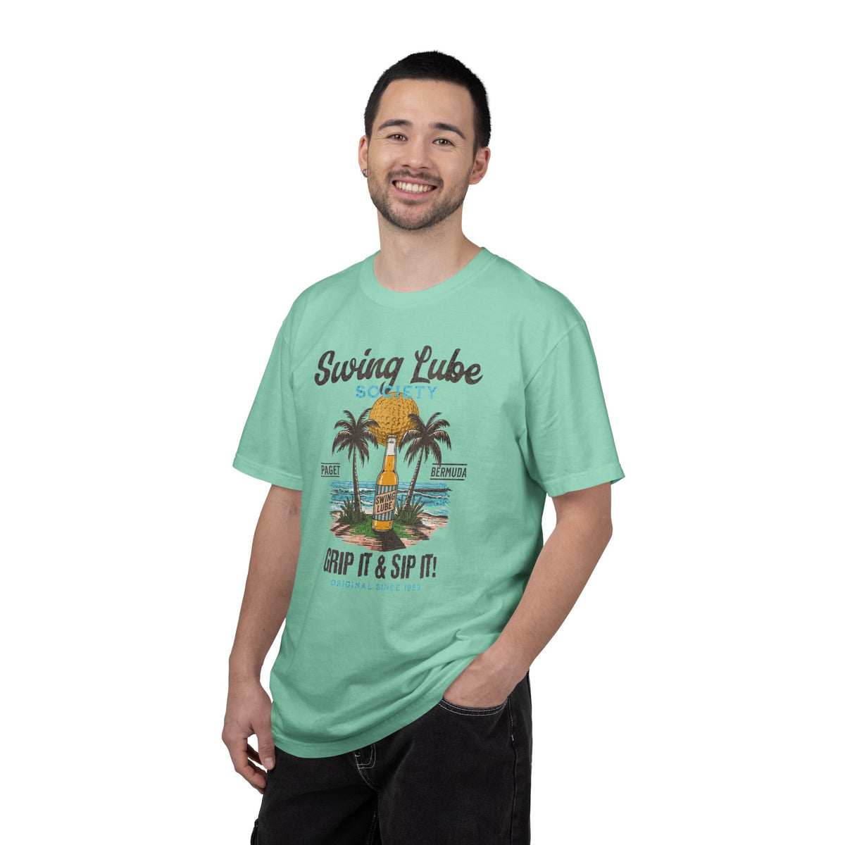 Grip It & Sip it T-Shirt 2 — Swing Lube Society Signature Apparel