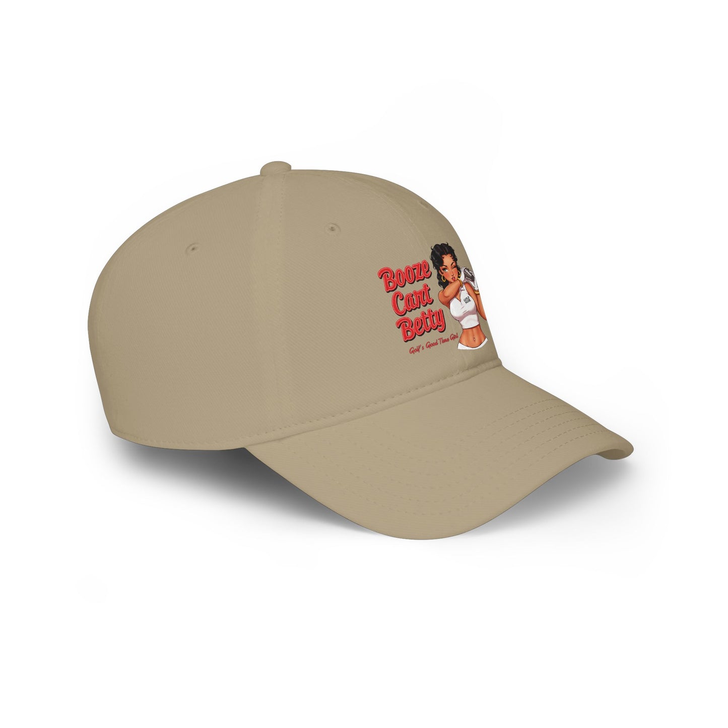Booze Cart Betty Low Profile Baseball Cap — Golf Noir Statement Headwear