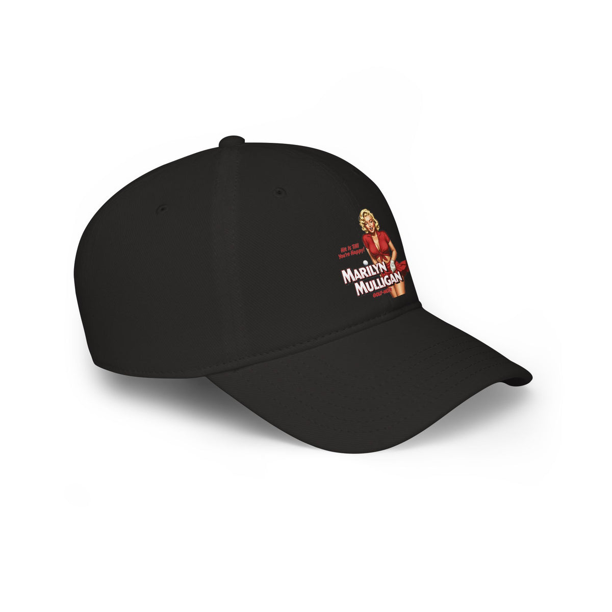 Marilyn Mulligan Hit It Till You're Happy Low Profile Baseball Cap - Golf Noir Statement Headwear