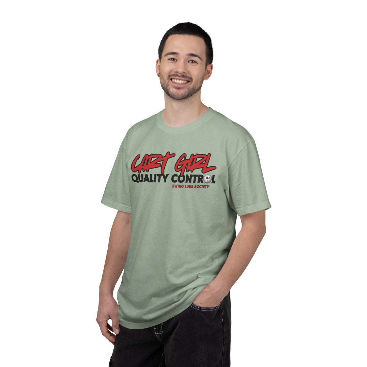 Cart Girl Quality Control Golf T-Shirt — Swing Lube Society Signature Apparel