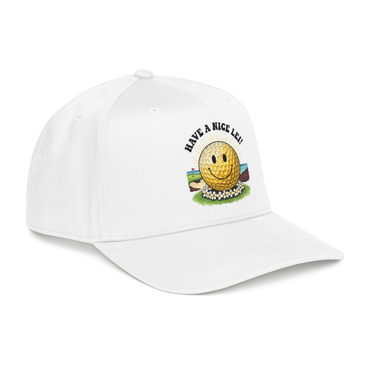 Have a Nice Lei Mid-Profile Baseball Cap - It's a Golf Day Statement Headwear