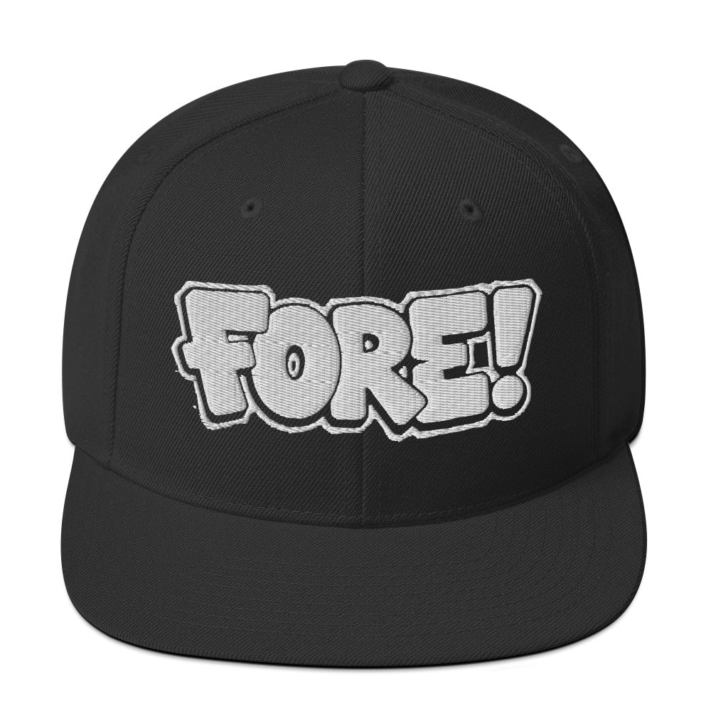 Fore Snapback Hat - Golffiti Statement Headwear
