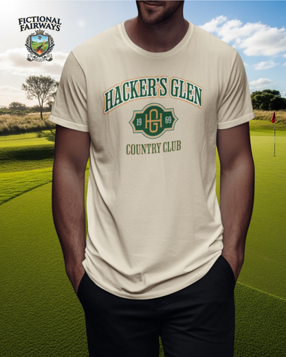 Hacker's Glen Country Club T-Shirt - Fictional Fairways Signature Apparel