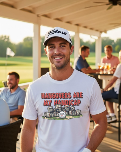 Hangovers Are My Handicap T-Shirt — XXX-OUT Design Signature Apparel