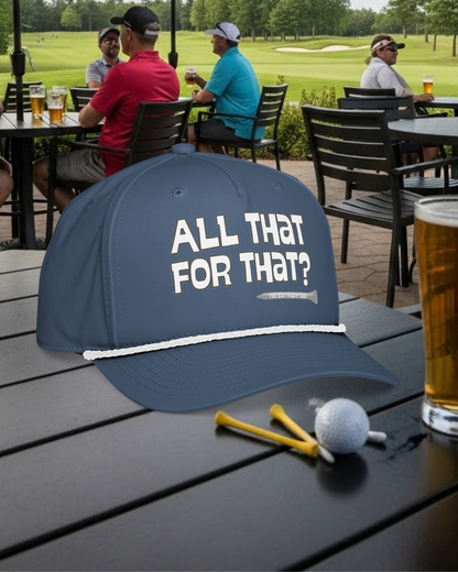 All That For That? rope cap - Tee Box Trash Talk Headwear