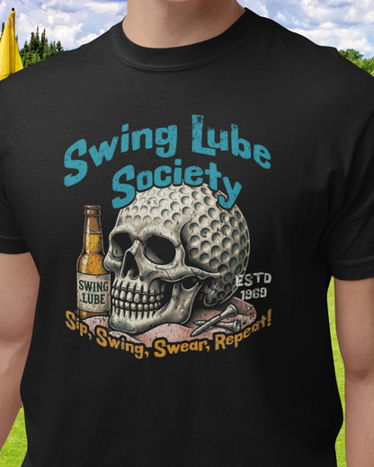Swing Lube Society Skull T-Shirt — Swing Lube Society Signature Apparel