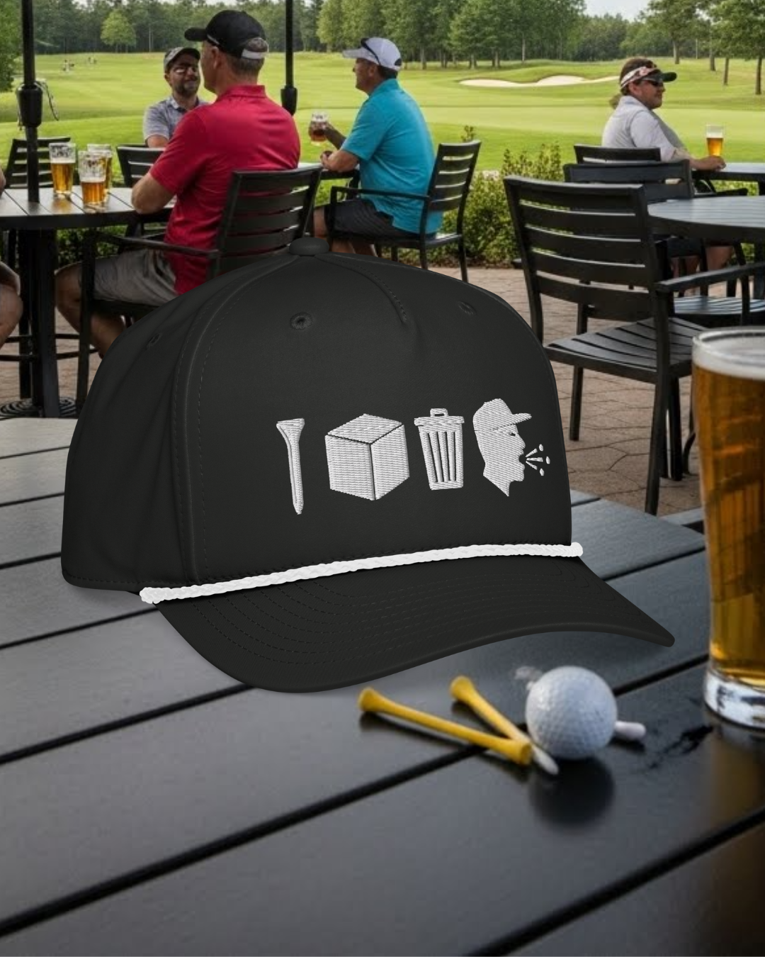 Tee Box Trash Talk Rope Cap - Tee Box Trash Talk Headwear