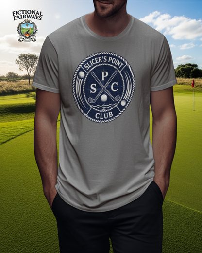 Slicer's Point Club T-Shirt – Fictional Fairways Signature Apparel