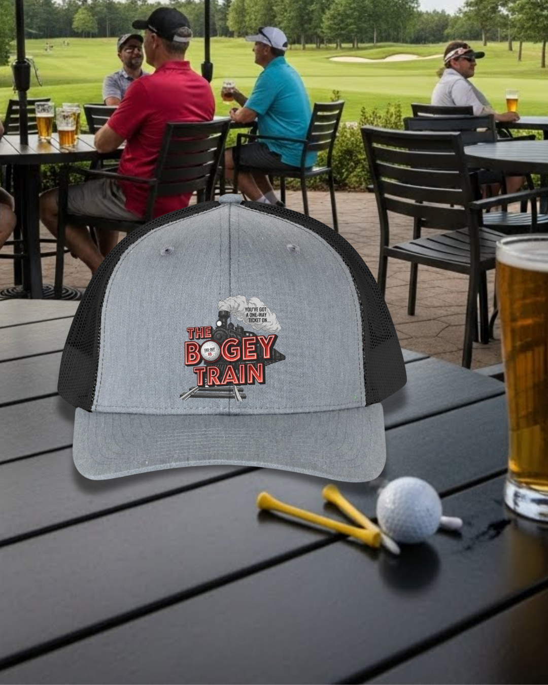 'The Bogey Train' Trucker Hat – XXX-OUT Designs Headwear