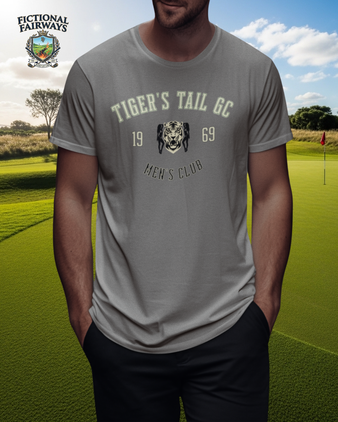 Tiger's Tail GC Vintage Tee — Fictional Fairways Signature Apparel